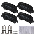 4pcs Rear Ceramic Brake Pads Kit for Acura MDX 2007-2013 ZDX 2010-2013 D1281