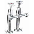 Bristan Standard Cross Head High Neck Sink Taps - Chrome