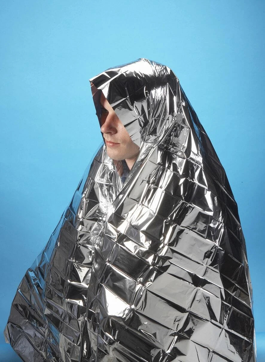 Foil Emergency Mylar Thermal Blanket Outdoors Hiking Survival