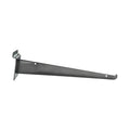 10" Slatwall Shelf Bracket Knife Shelf Display Shelf, Metal, Chrome -