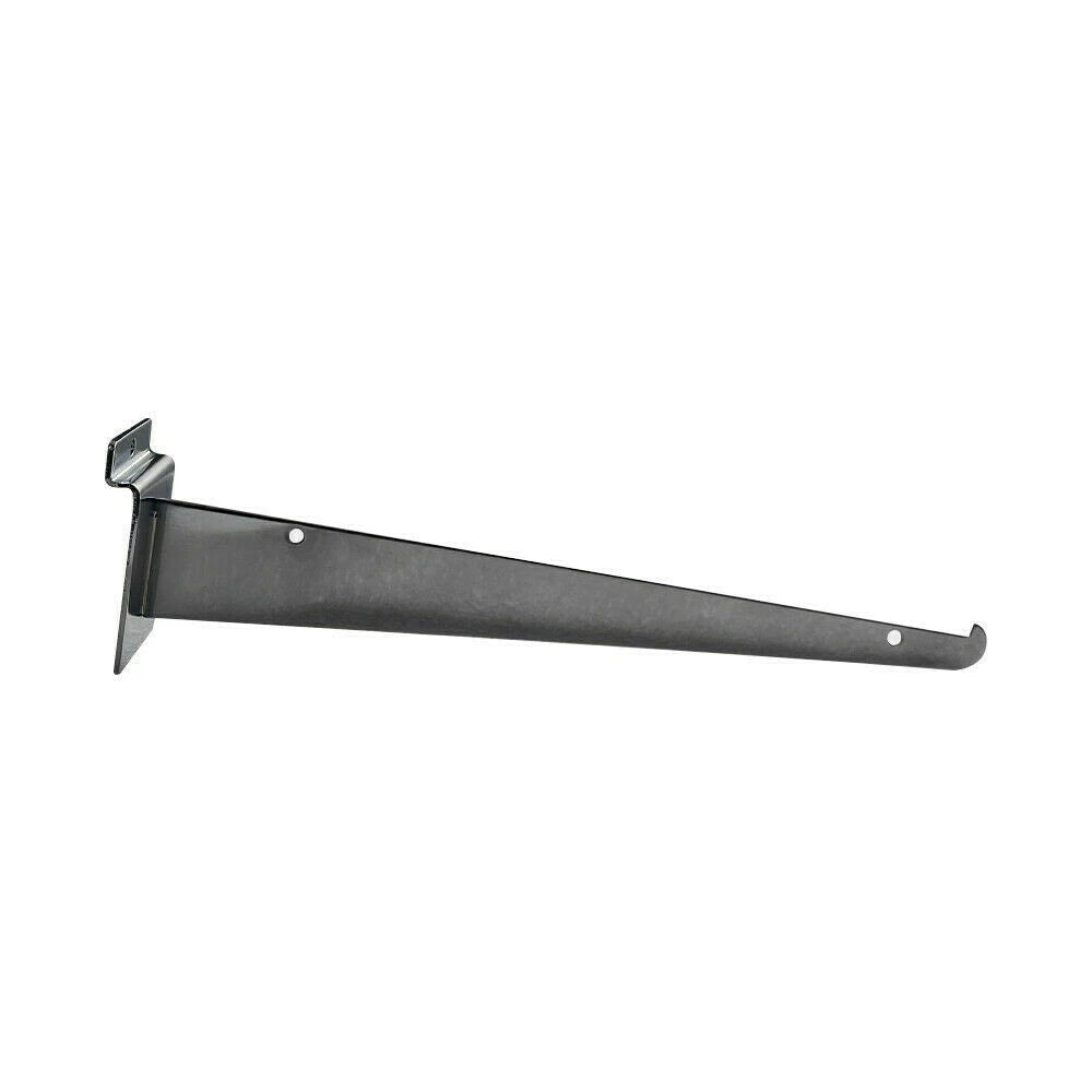 10" Slatwall Shelf Bracket Knife Shelf Display Shelf, Metal, Chrome -
