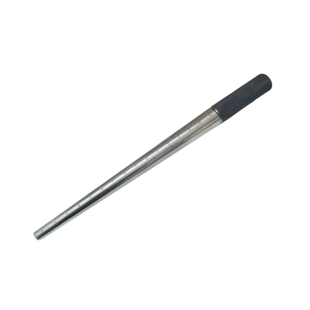 13" Ring Mandrel Steel Ungrooved 1-16 With Black Knurling Handle