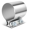3" OD Butt Joint Band Exhaust Clamp Muffler Pipe Sleeve Coupler