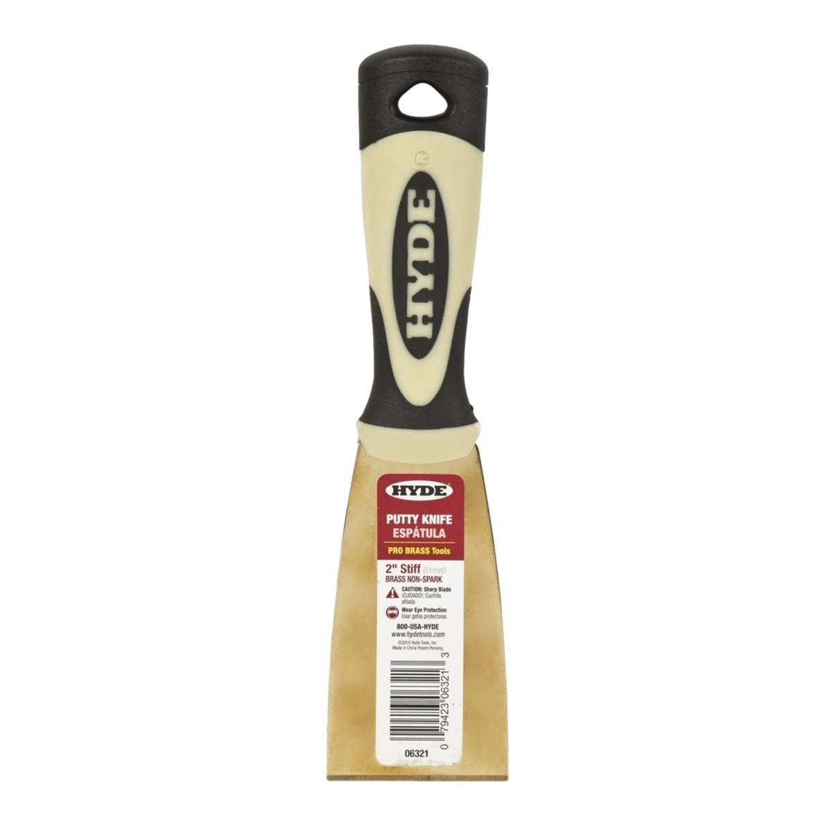Hyde Pro Brass Stiff Putty Scraper Tool 51mm (2") | Built Supply Co