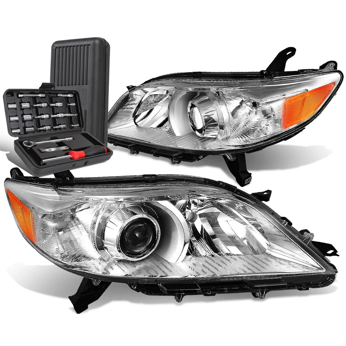 For 2011-2020 Toyota Sienna Chrome Amber Side | Built Supply Co