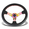 Nrg Reinforced 35cm 3"deep Neo Chrome Spoke Leather | Built Supply Co