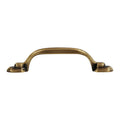 Hexa Style 3" Center To Center Traditional Antique Brass Cabinet Pull