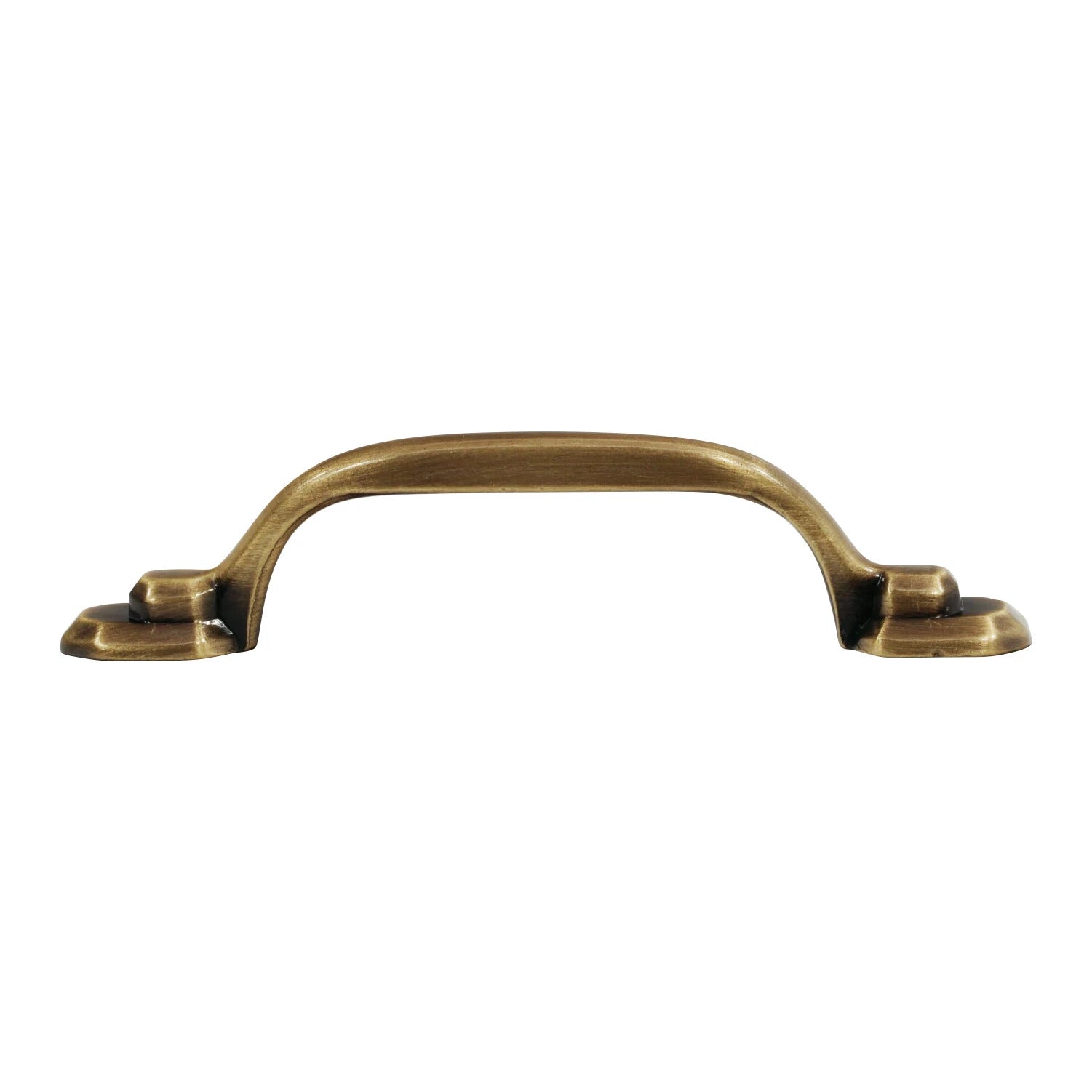 Hexa Style 3" Center To Center Traditional Antique Brass Cabinet Pull