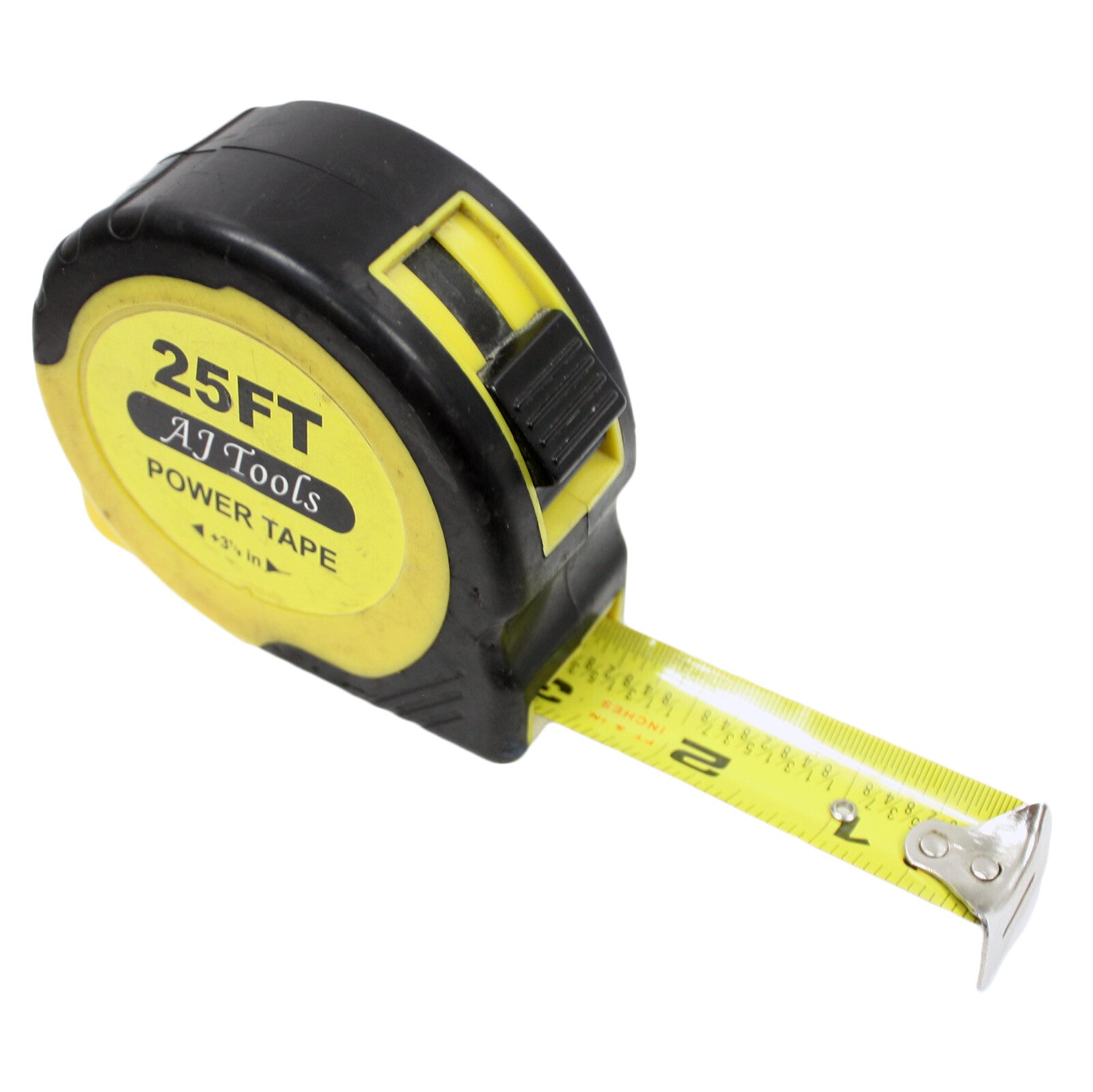 Retractable 25ft x 1" Wide SAE Tape Measure by Unbranded