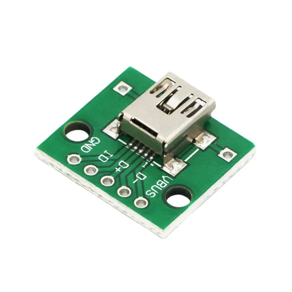 Mini Usb Dip Adapter Converter for 2.54mm Pcb Breakout Board Power