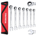Ratcheting Combination Wrench Set 5/16"-11/16" Sae | Built Supply Co