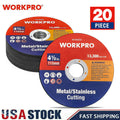Workpro 20 Pack Cut-Off Wheels 4-1/2 X7/8 Inch Angle Grinder Metal