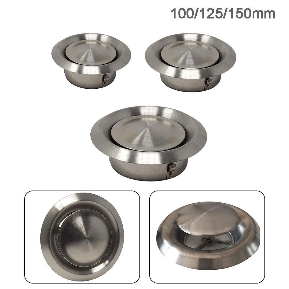 Stainless Steel Vent Air Outlet Air Conditioners Circular Fresh Air