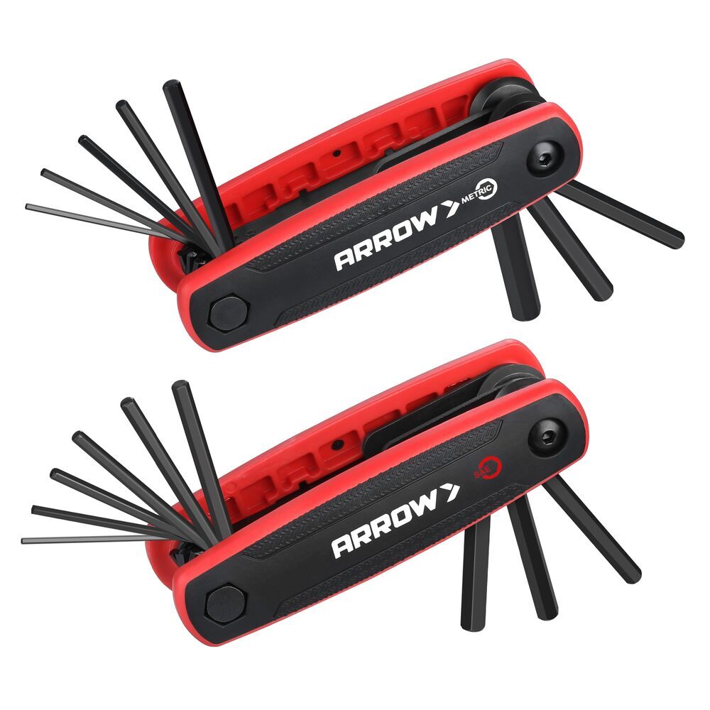 ARROW 17pc Folding Allen Wrenches Set SAE and Metric by ARROW