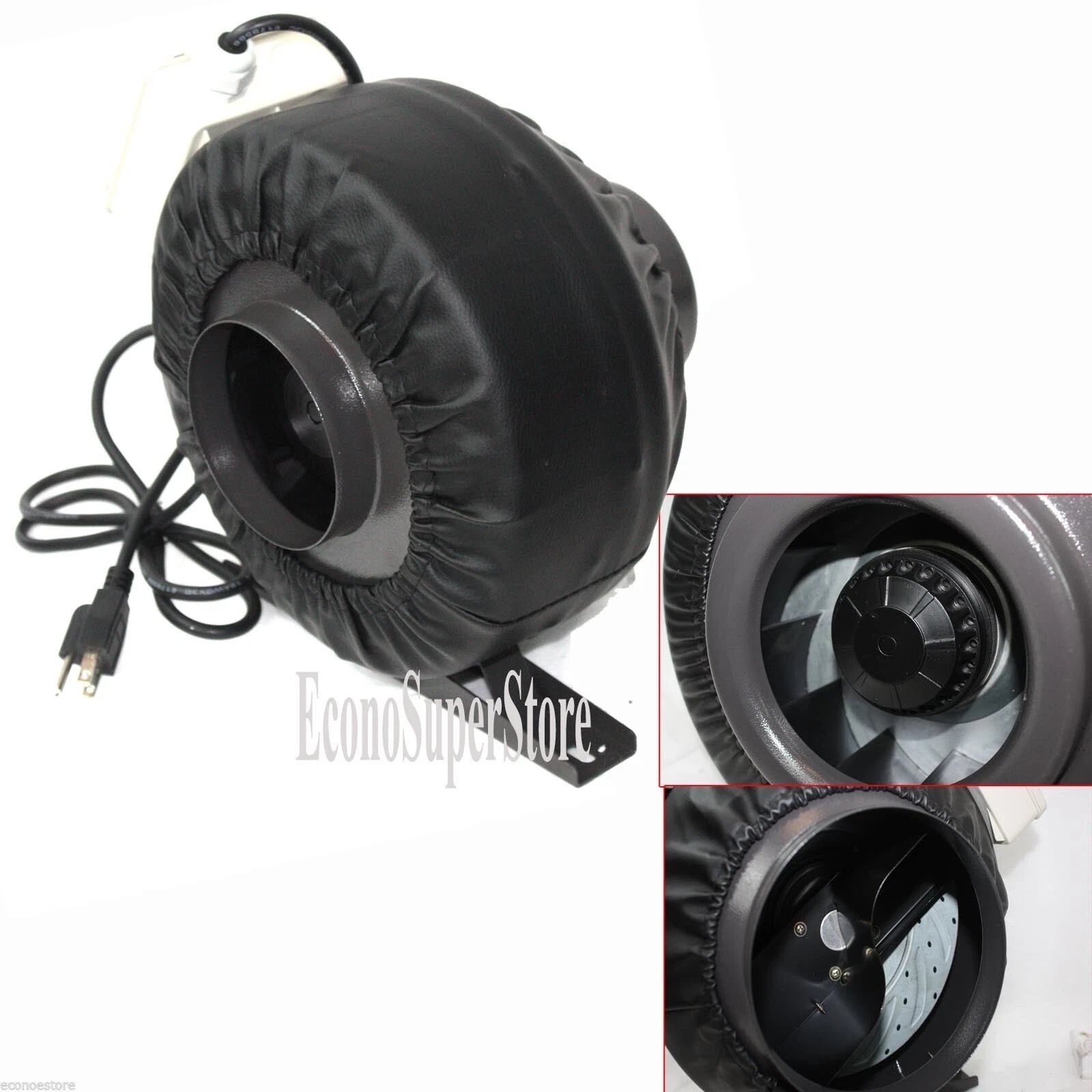 8" Inline Duct 200W 770CFM Hydroponic Exhaust Fan Ventilation Blower