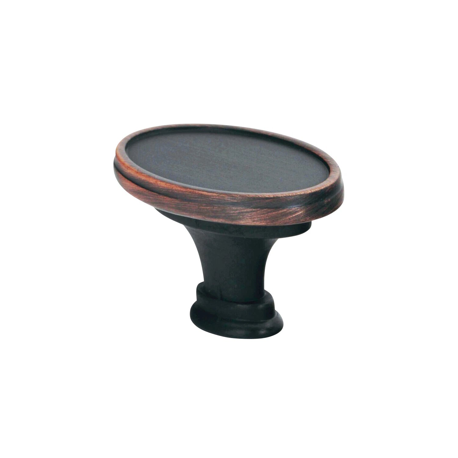 5 Pack Oval Oblong 1-17/32" Brushed Oil-rubbed Bronze Cabinet Knob
