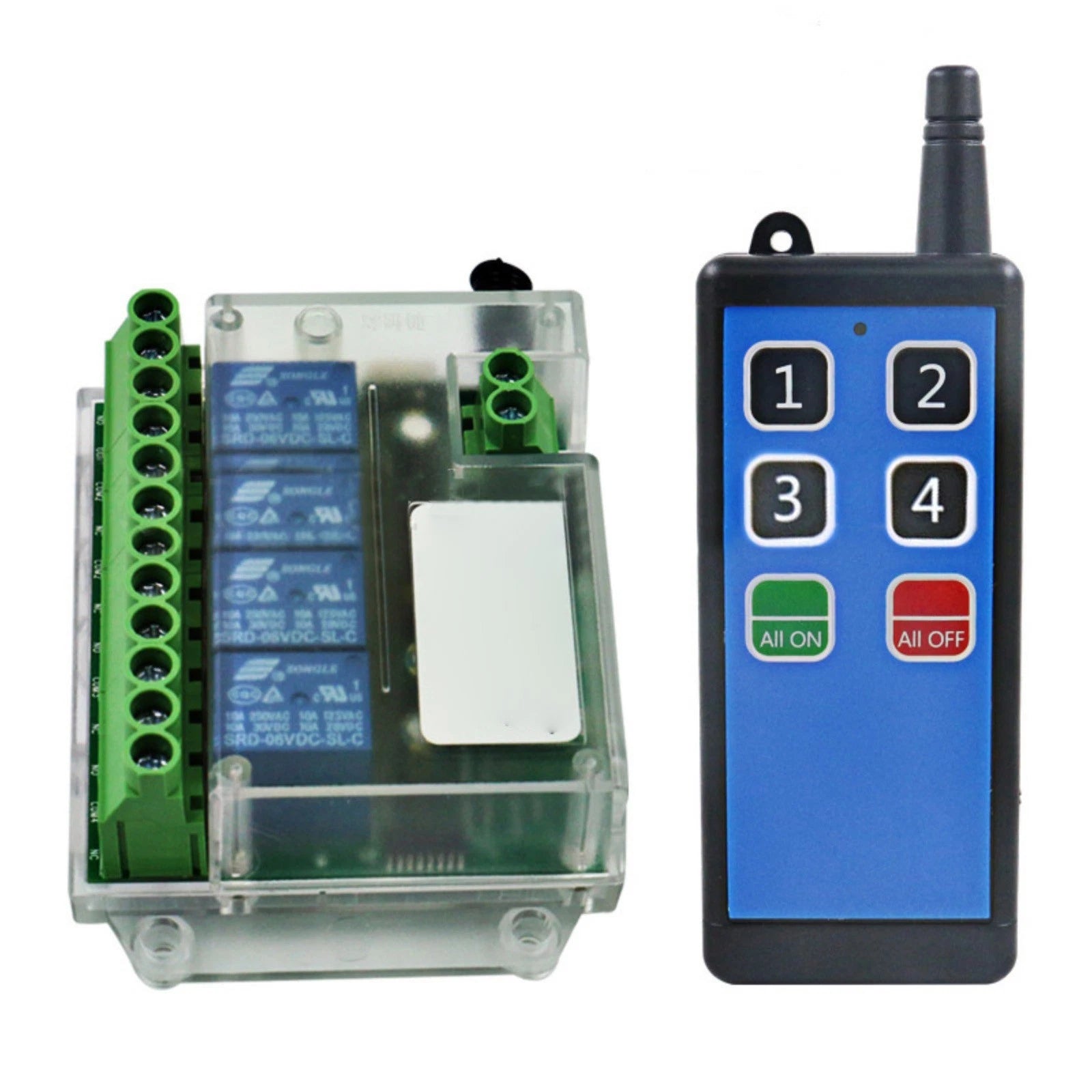 New 4 Channels Remote Control Switch On/off Relay Module Universal