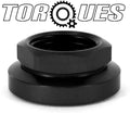 AN -6 (AN6 AN 06) O ring Flanged Bulkhead Nut In Black