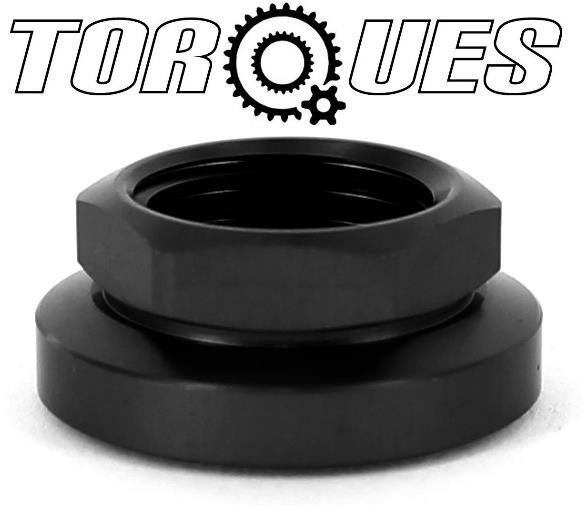 AN -6 (AN6 AN 06) O ring Flanged Bulkhead Nut In Black