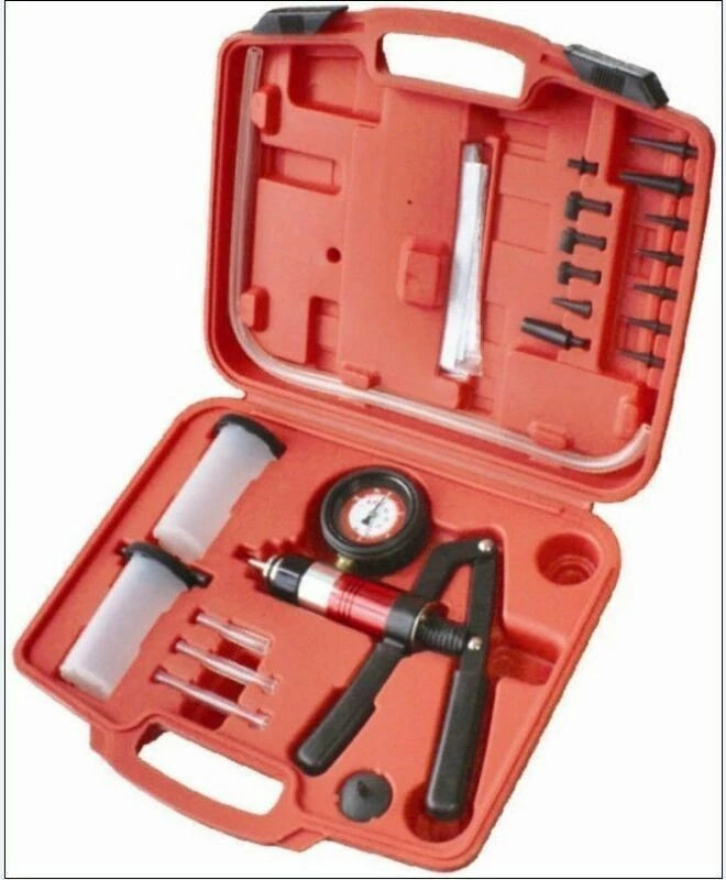 Brake Line Bleeder Bleeding Pressure Vacuum Car Repair Hand Pump Kit Set B4030