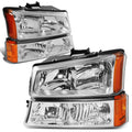 For 2003-2006 Chevy Silverado Chrome Housing Amber | Built Supply Co
