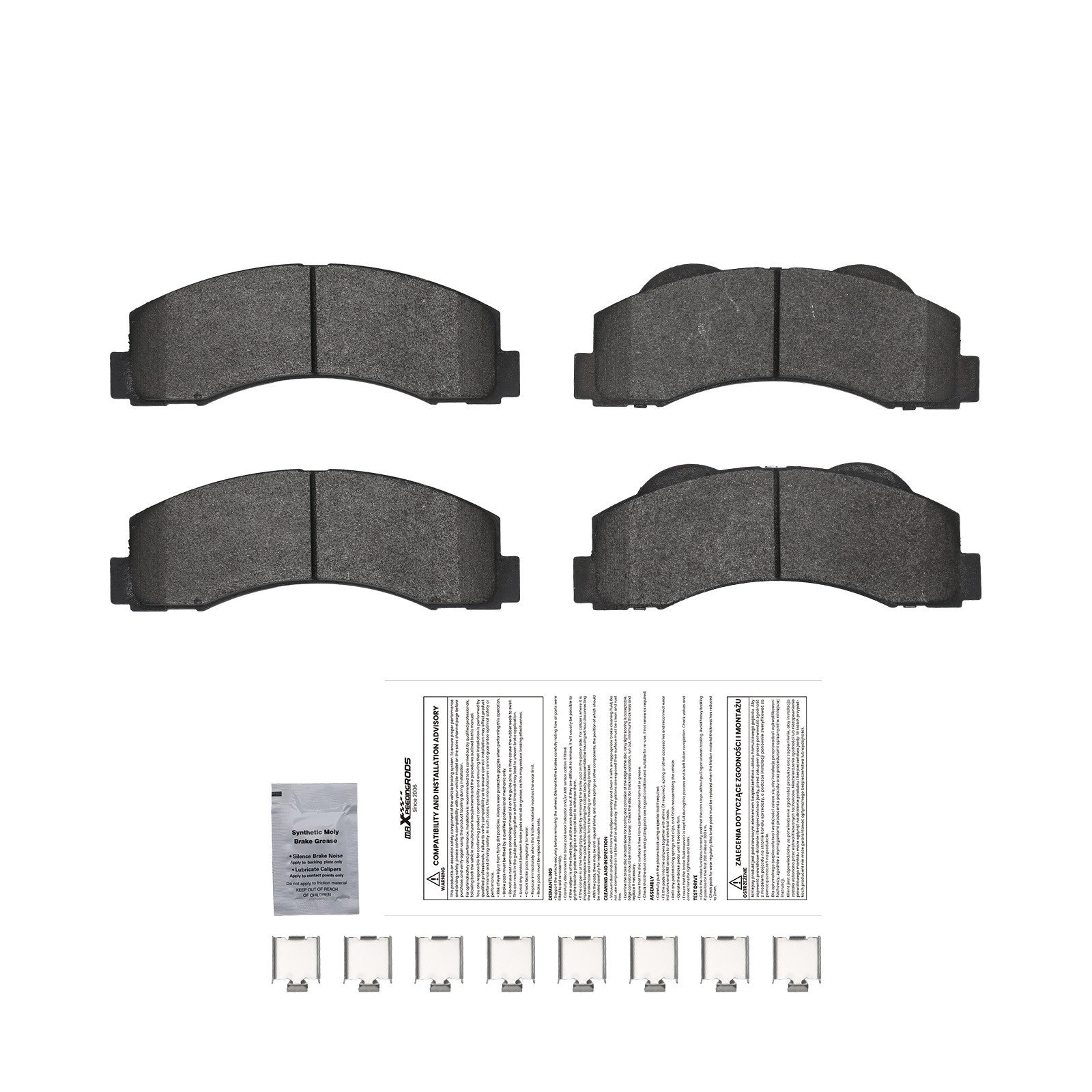 4pcs Front Brake Pads Kit for Ford Expedition F-150 Lincoln Navigator