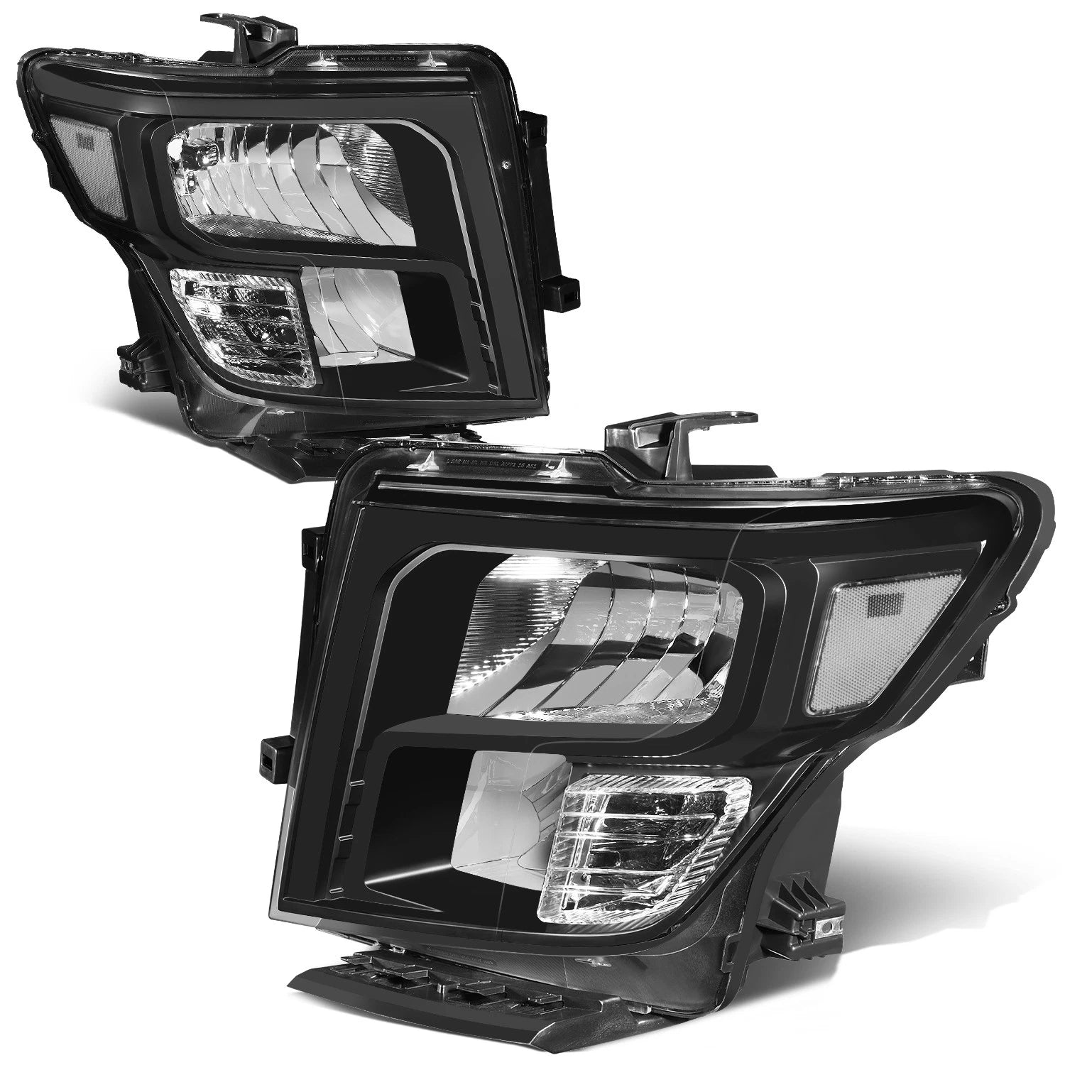 Fit 16-24 Nissan Titan Xd Black/ Clear Factory | Built Supply Co