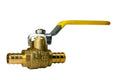 XFITTING 1/2" PEX Brass Shut Off Ball Valve - 1 Pack