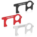 SWISS+TECH 3 PCS EDC Door Opener Tool & Non-Contact Keychain for Outdoor Public
