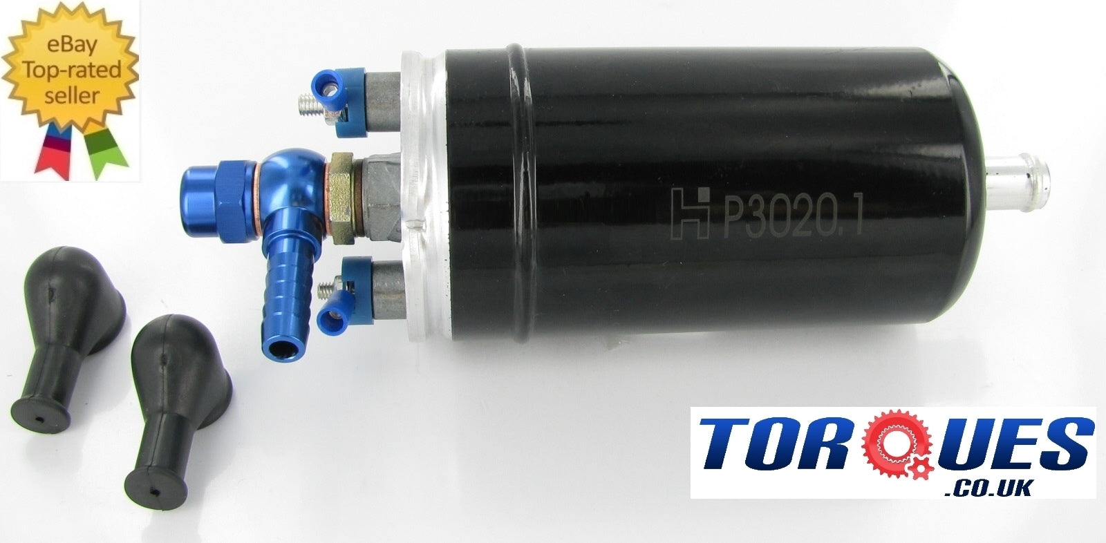 SYTEC FSE OTP020- Inline Fuel Pump With Banjo Adapter 12mm Input 8mm