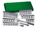 Sk Tools 1/2" Drive 12 Pt Std And Deep Sae And Metric Socket Set