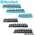 DURATECH 6PC Magnetic Socket Organizer Set Tool Cart 1/2"1/4" 3/8" Dr