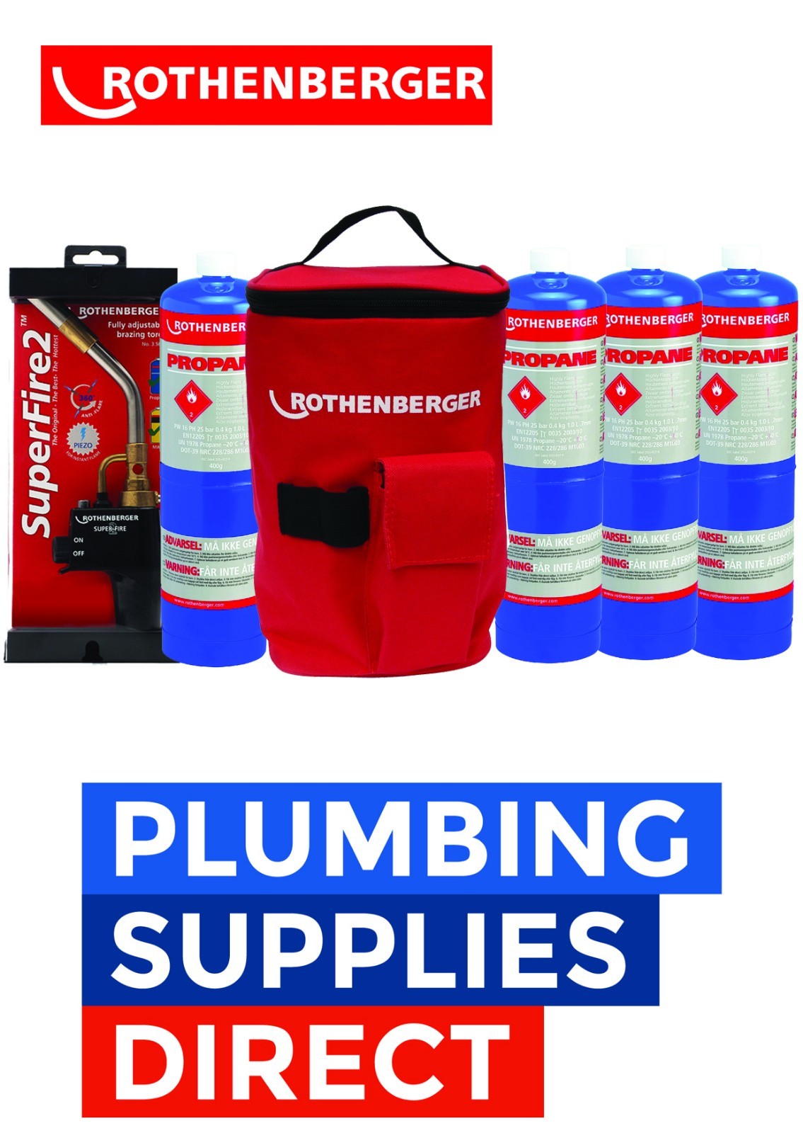Rothenberger Hot Bag with Superfire 2 Torch