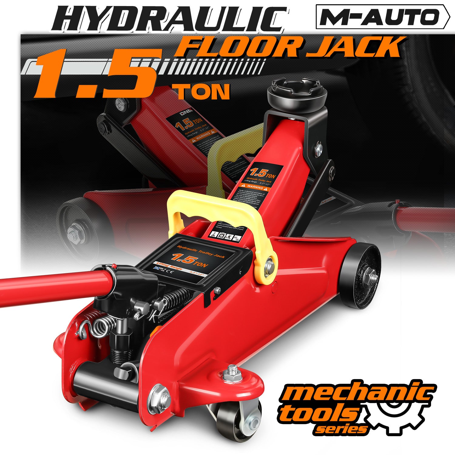 1.5 Ton Heavy Duty Hydraulic Floor Jack