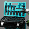 DURATECH 24PC Impact Socket Set 1/2" Dr Deep Impact Socket Set Metric SAE w/Case
