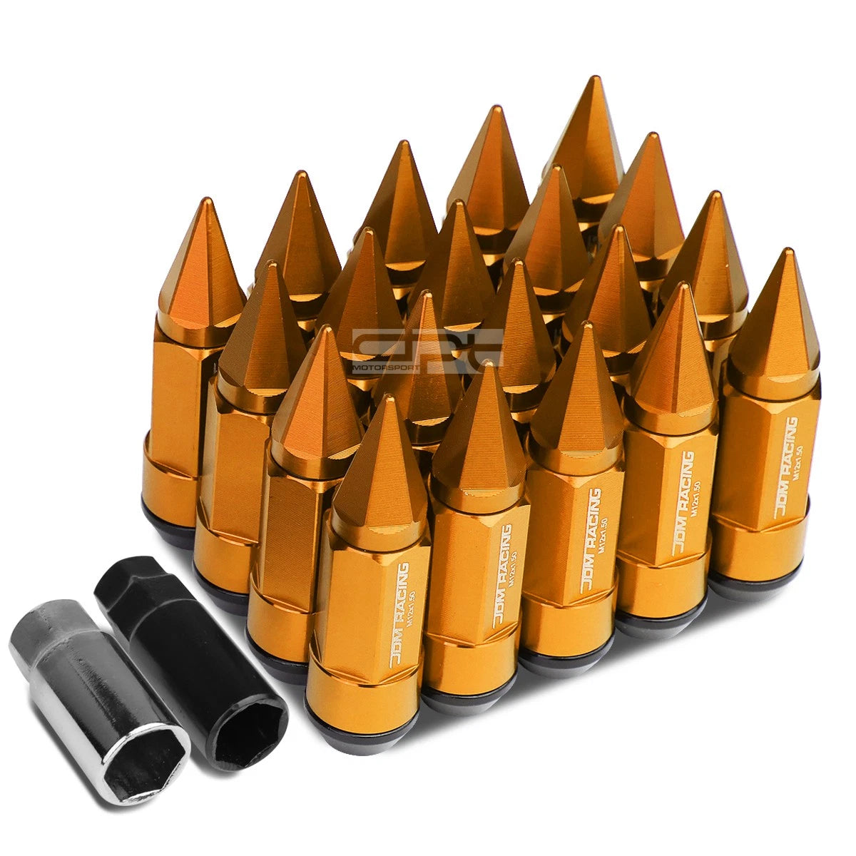 M12x1.5 83mm Tall 23mm Od Orange Aluminum Jdm Lug Nuts With Caps+2
