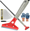 Floor Scraper Long Handle Heavy Duty (30"-58" Adjustable), 4 Inch