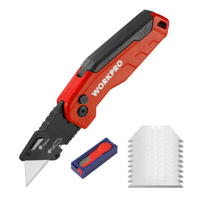 Workpro Folding Utility Knife Razor Knife Quick | Built Supply Co