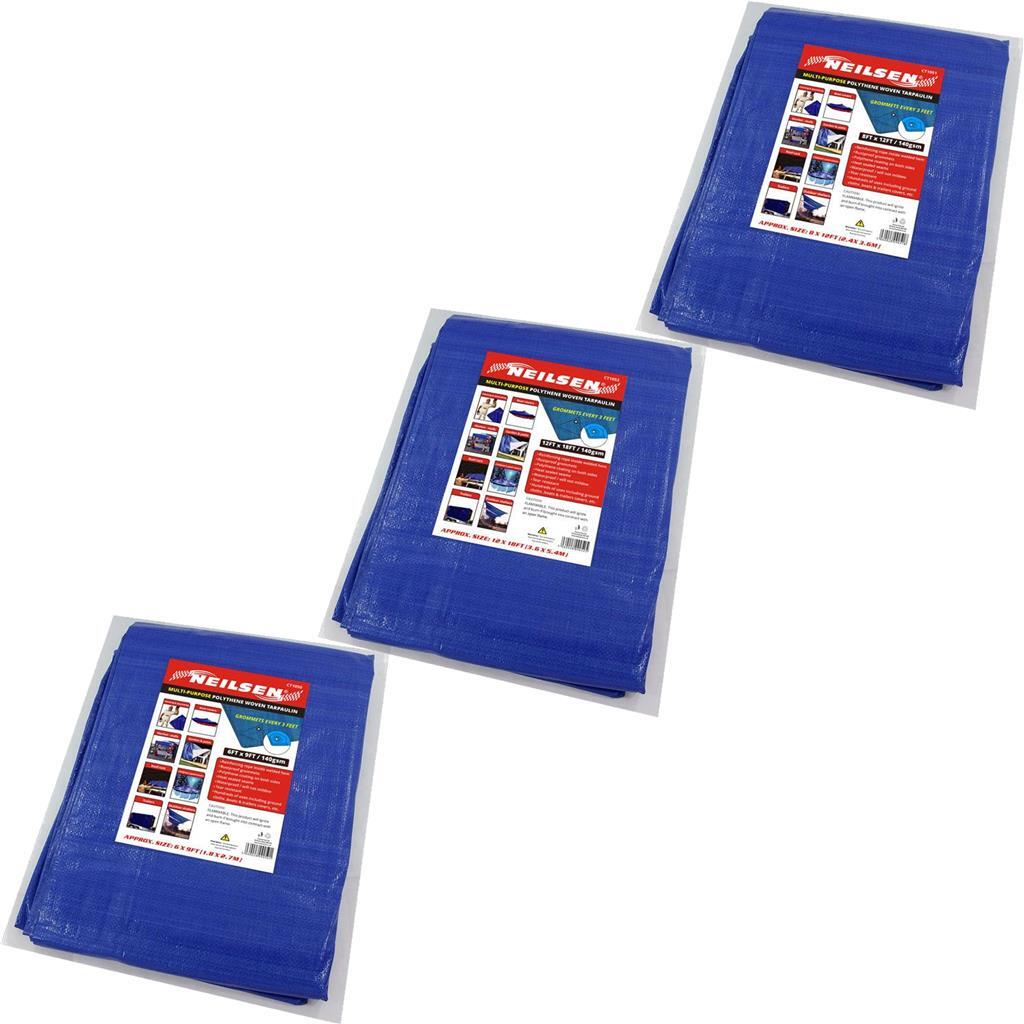 Neilsen Blue Tarpaulin Water Resistant Cover