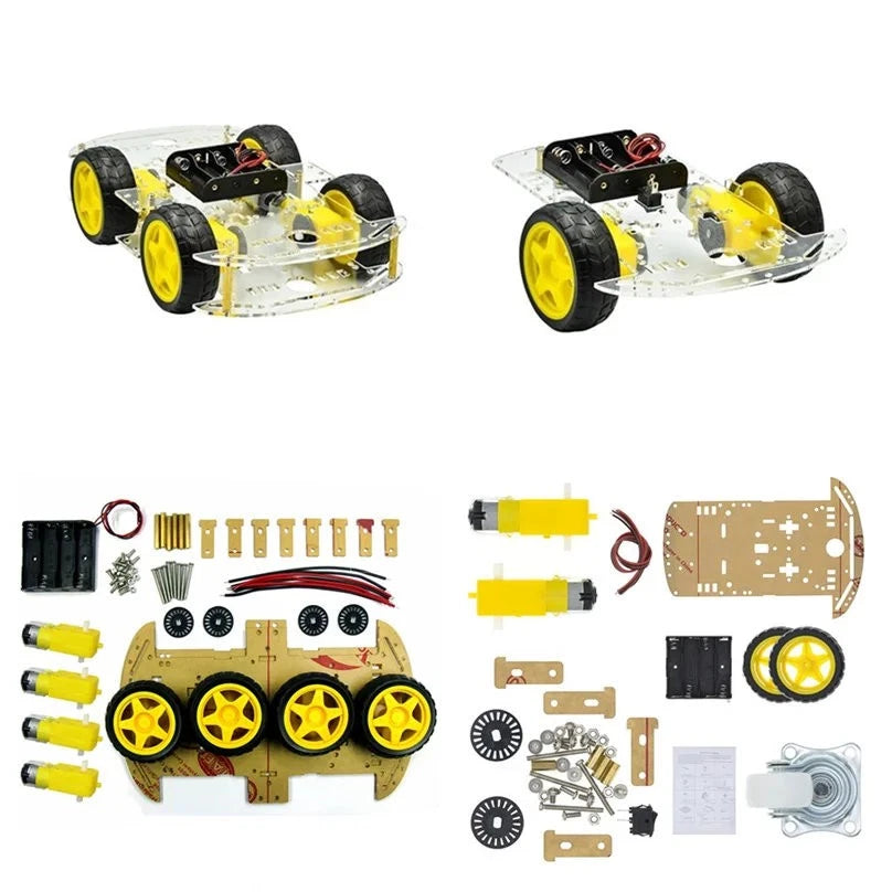 4wd 2wd Robot Smart Car Chassis Kits Speed Encoder | Built Supply Co