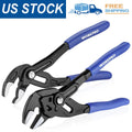 Workpro 2-piece 7-inch Pliers Wrench & Groove Joint Pliers Set For