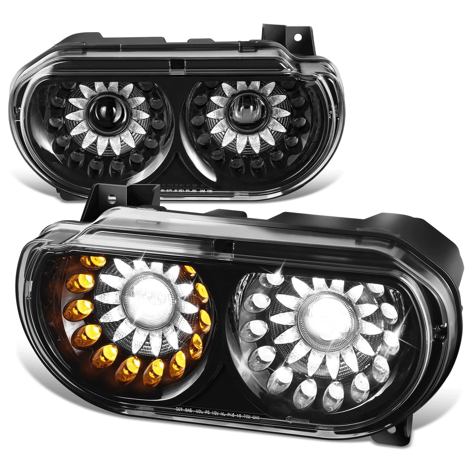 Fit 08-14 Dodge Challenger Led Drl Turn Signal | Built Supply Co
