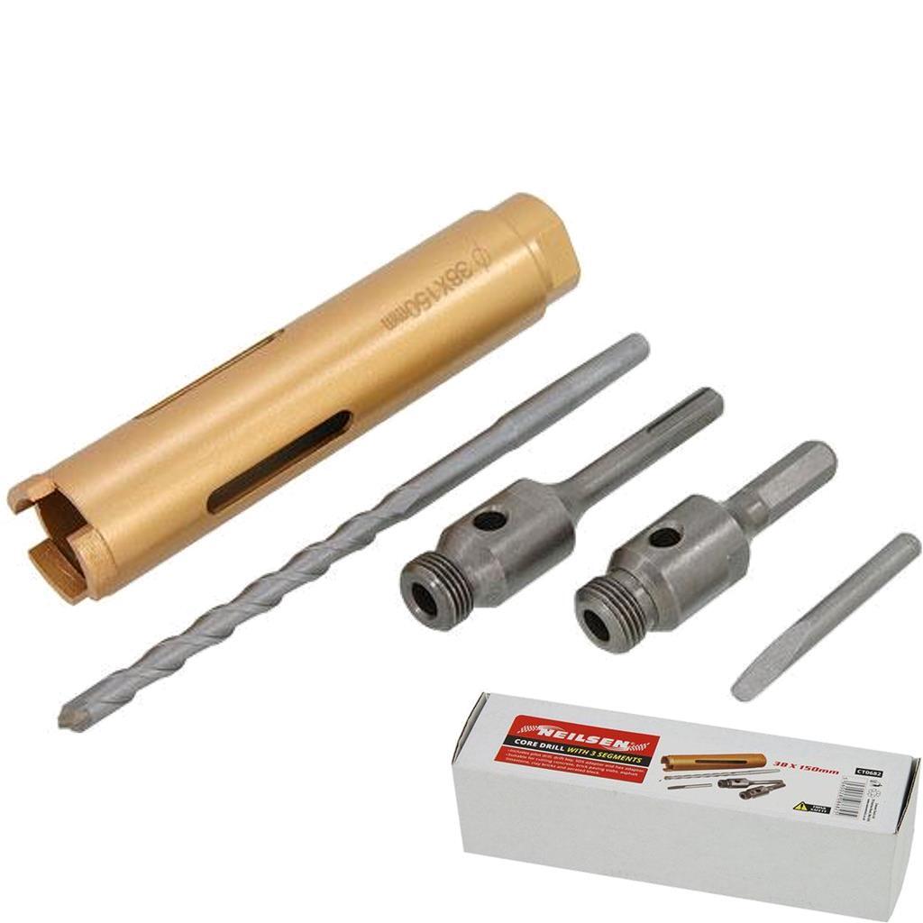 Neilsen 38mm SDS Core Drill Bits Set for Concrete by Neilsen
