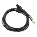 Black Repair Auto Earphone Cable For Sennheiser Hd414 Hd430 Hd650