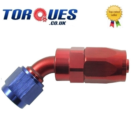 AN -8 (AN8 AN 08) 45 Degree FastFlow Hose Fitting