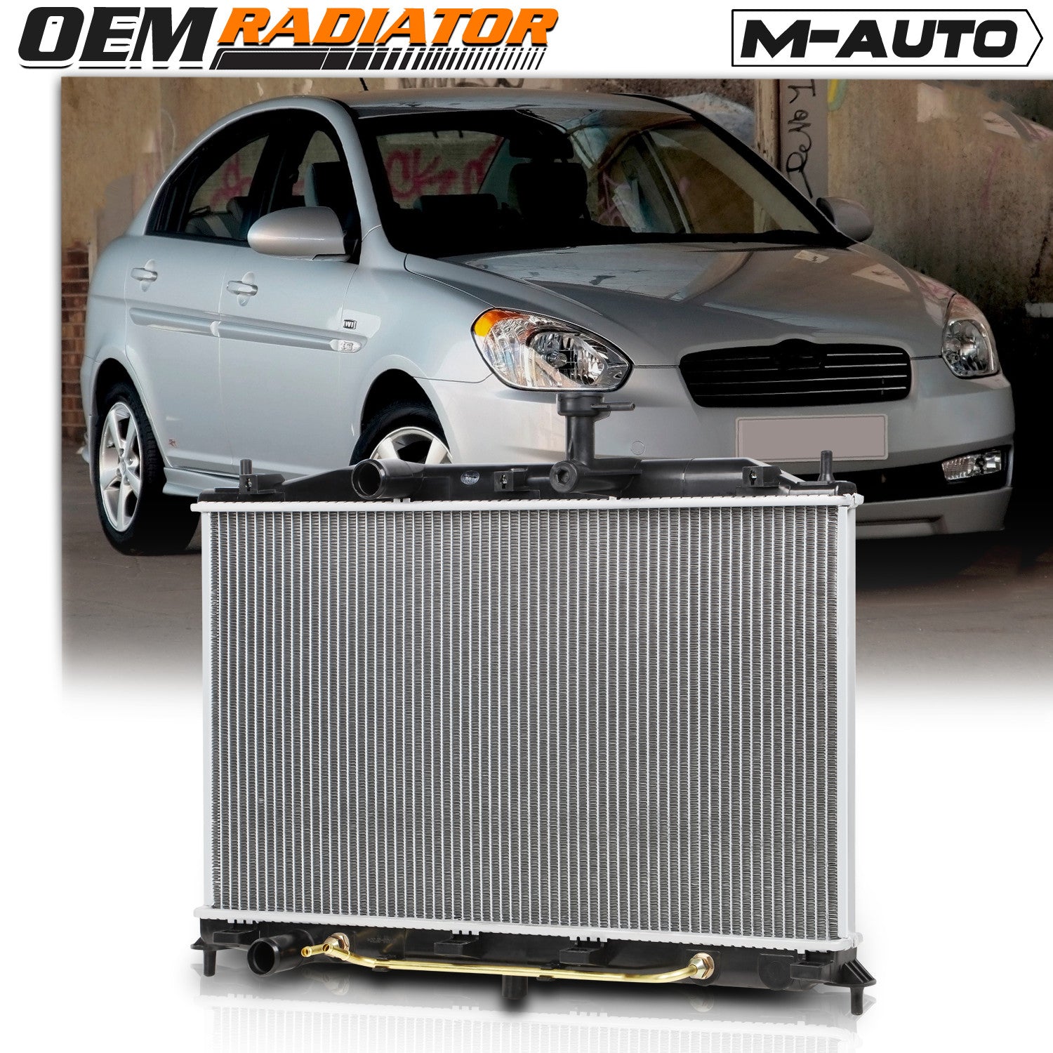 2896 Aluminum Core Radiator for Dodge Attitude