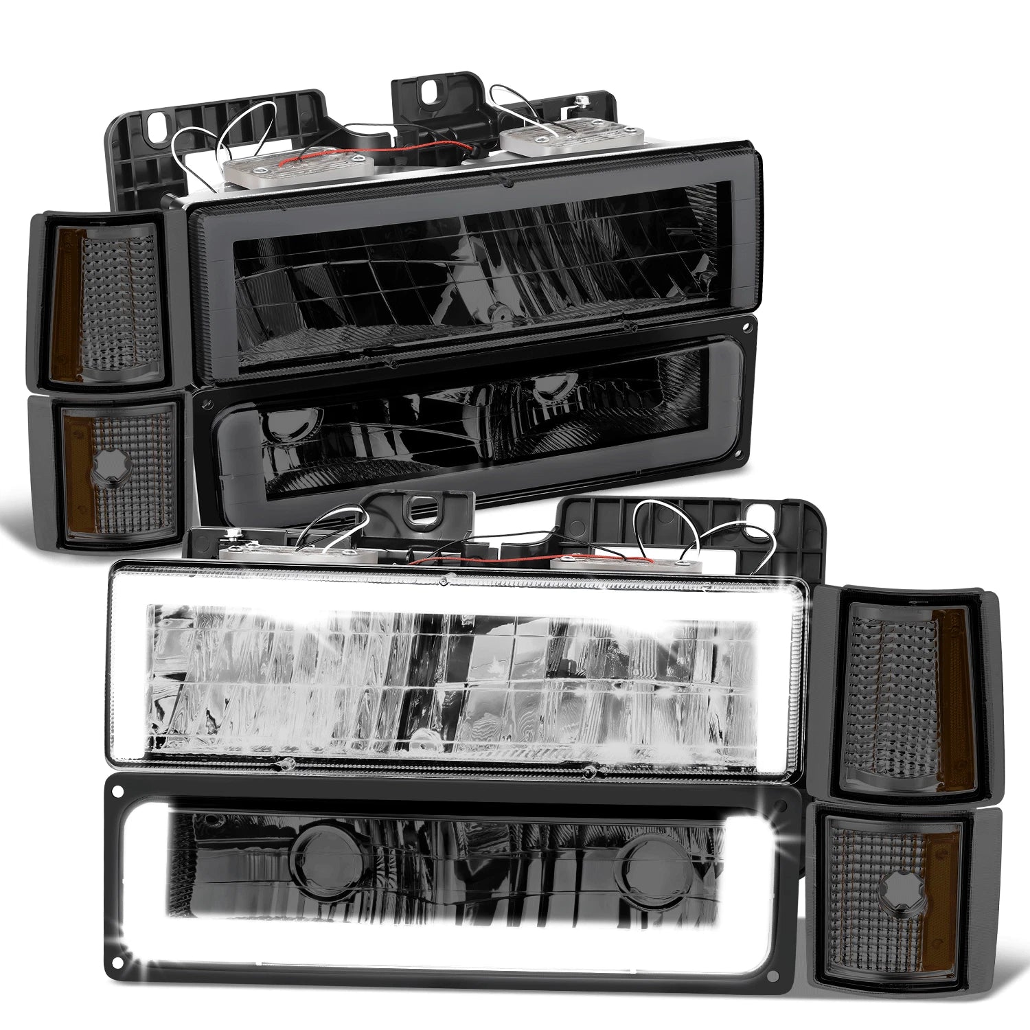 Fit 94-00 Gmc C/k 1500-3500 Led Drl | Built Supply Co