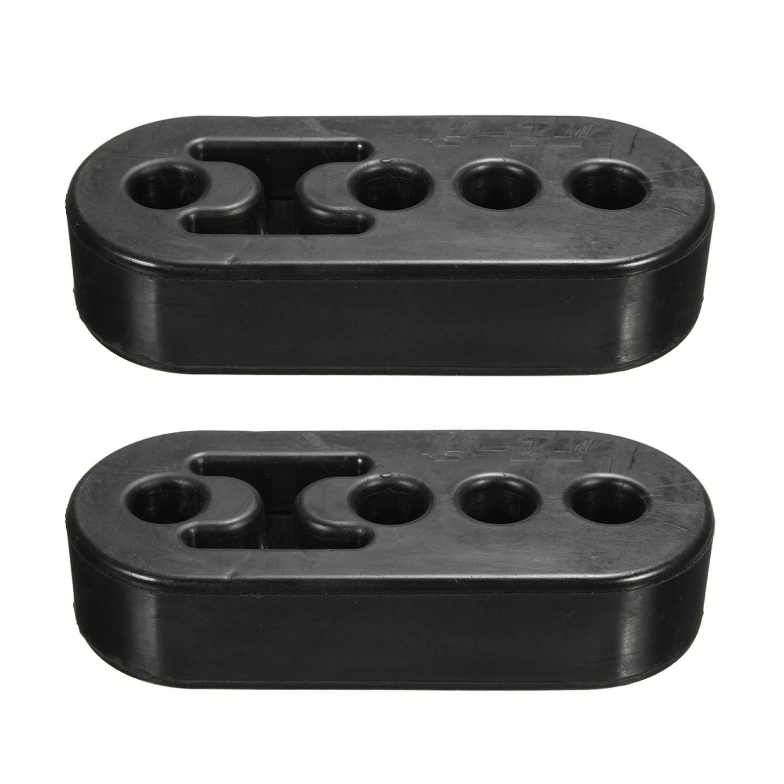 Rubber 4 Holes Car Exhaust Tail Pipe Mount Brackets Hanger Insulator
