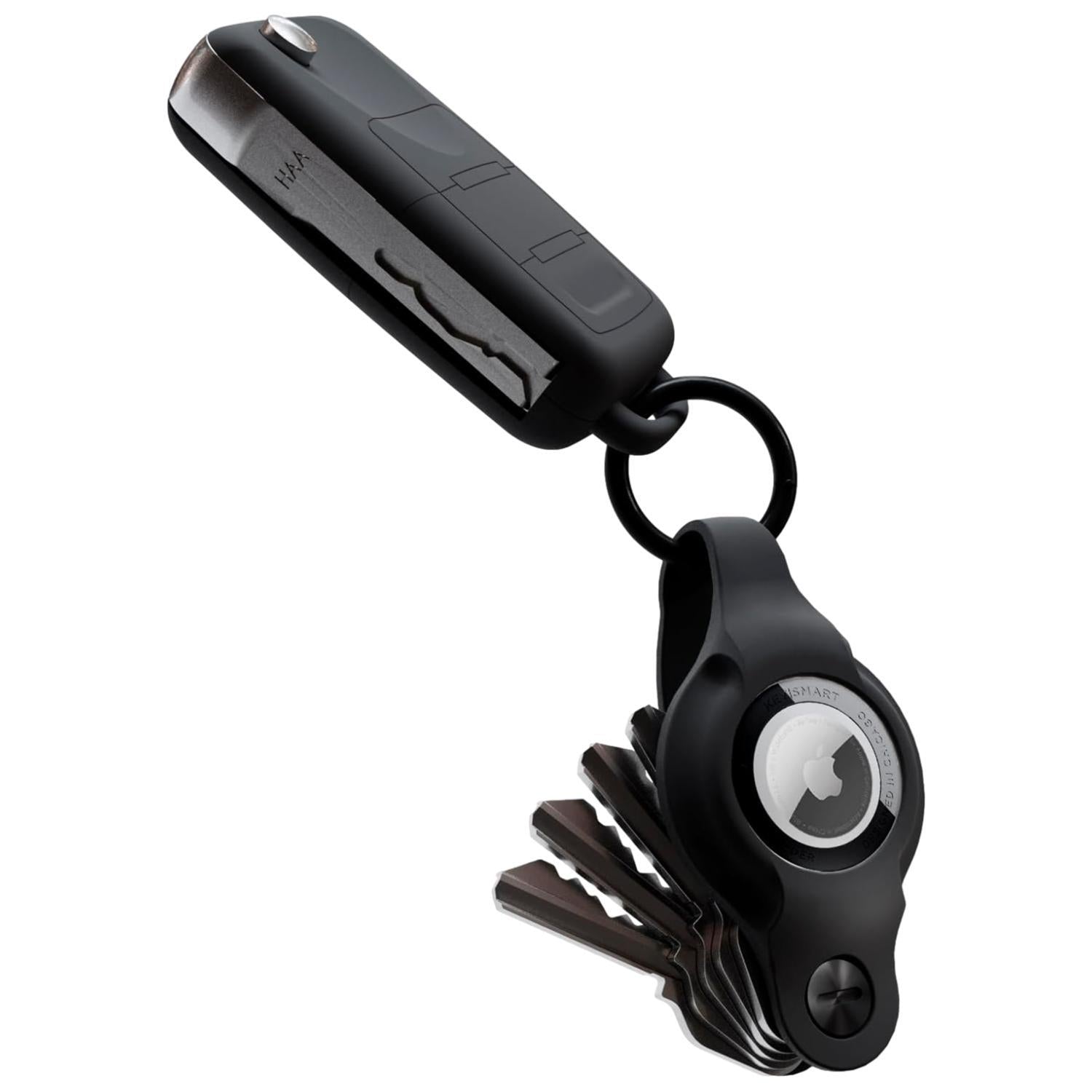 Keysmart Air Flex Keyring Key Holder Organiser Silicone Black for