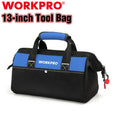 WORKPRO 13-in Tool Bag Wide Mouth Tool Tote Bag Inside Pockets Tool